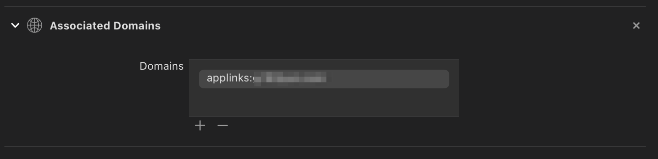 Accociated Domains in Xcode